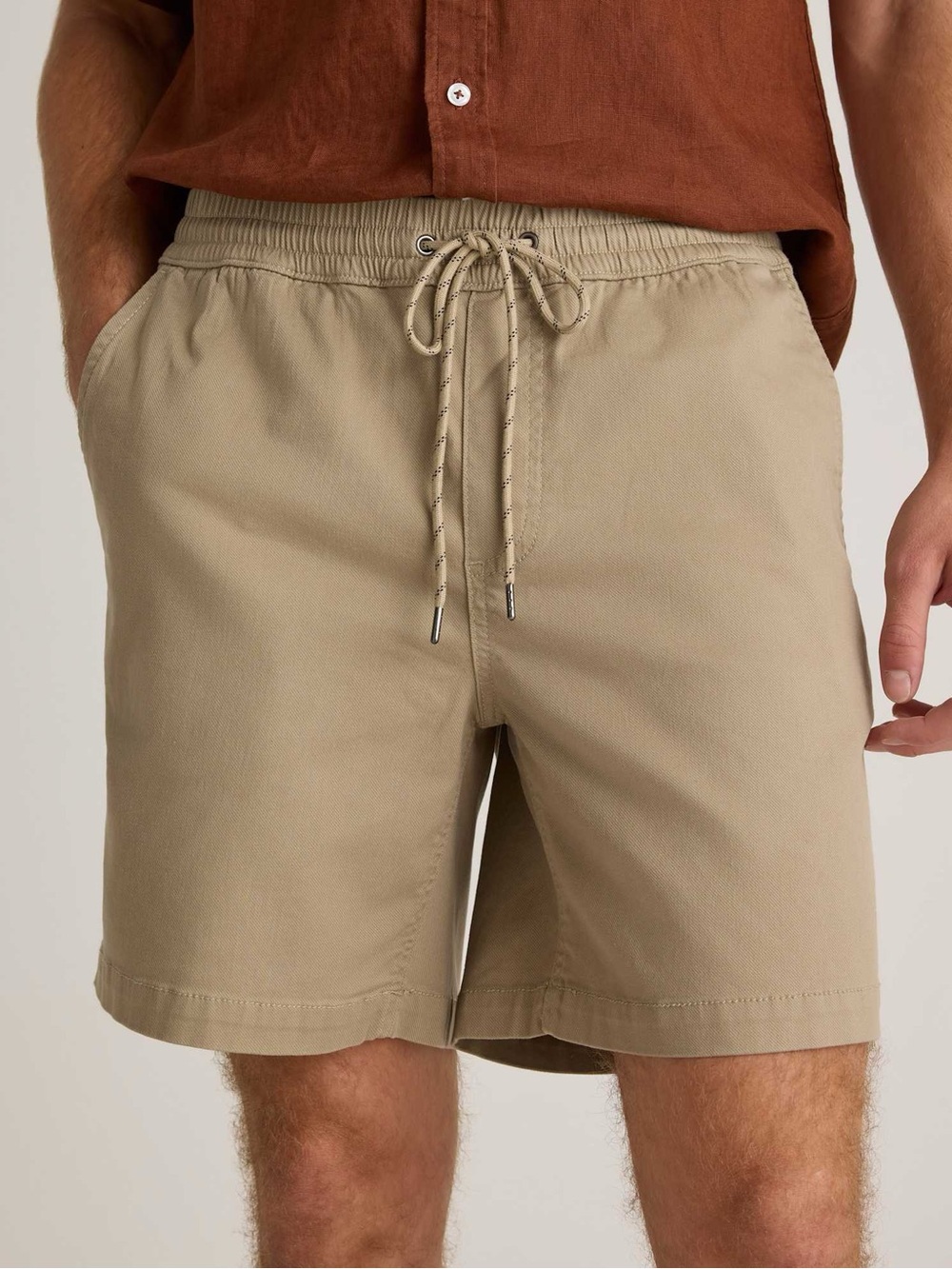 Quince Men’s Cotton Chino Drawstring Shorts 7" Size XL